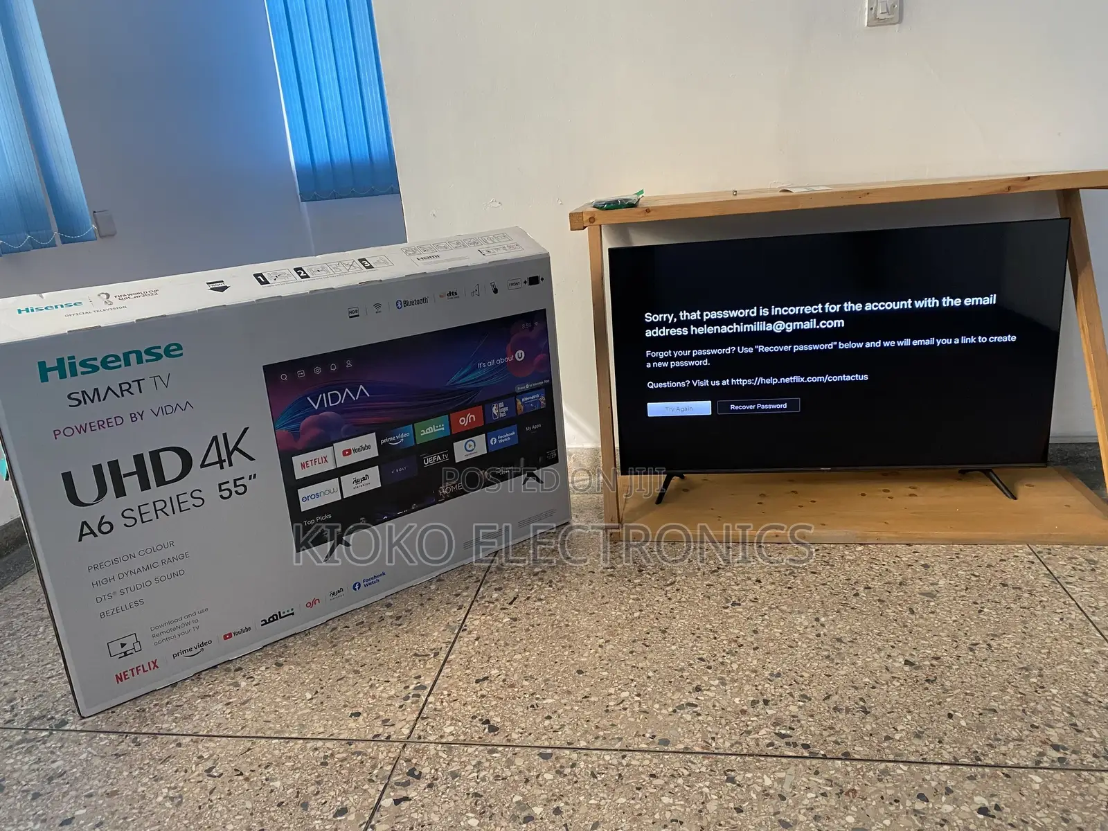 55” Hisense Tv Smart Uhd Display