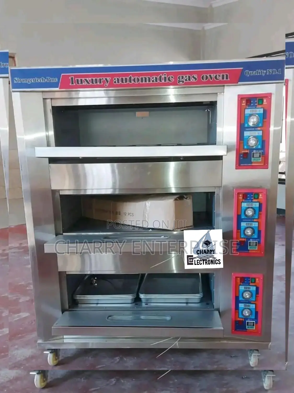 Luxury Automatic Commercial Gas Oven💠6trays 3decks 60breads