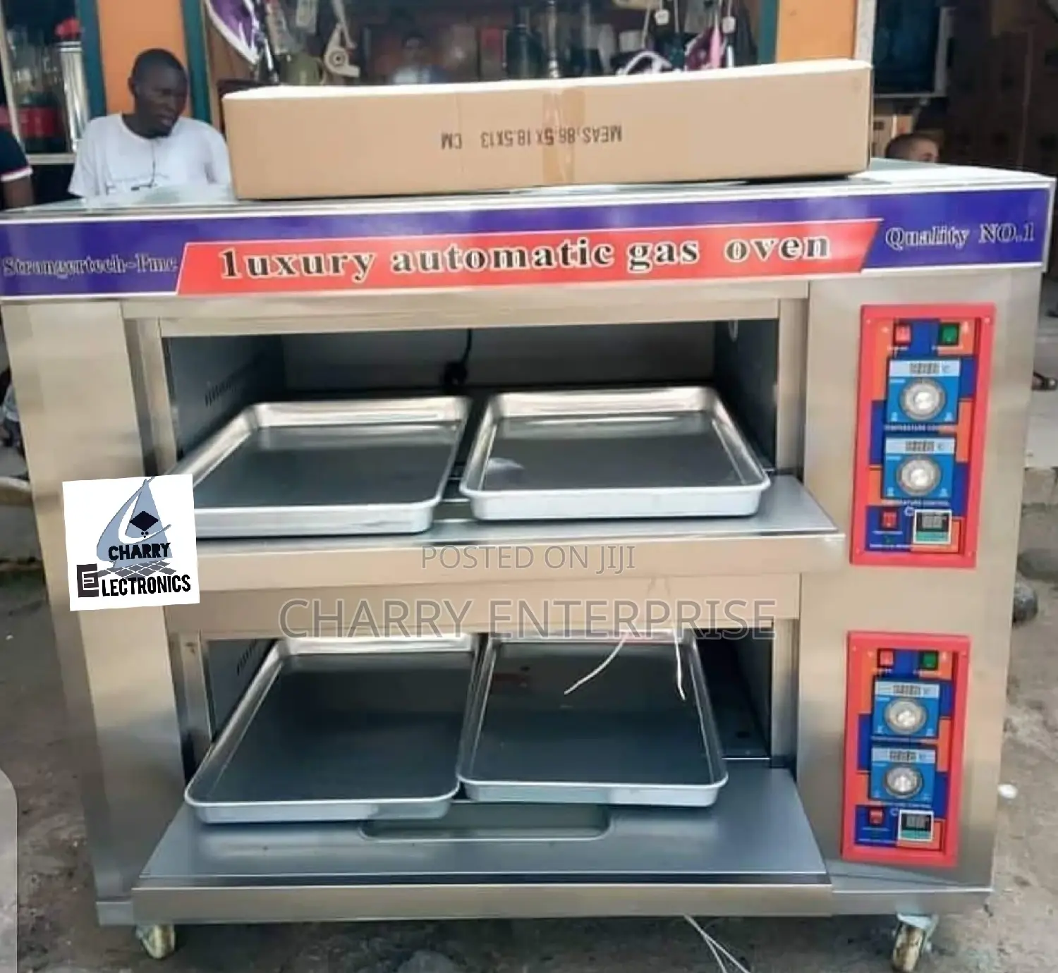 Luxury Automatic Commercial Gas Oven💠4trays 2decks 40breads