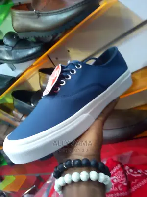 Men's Van's Blue Leather