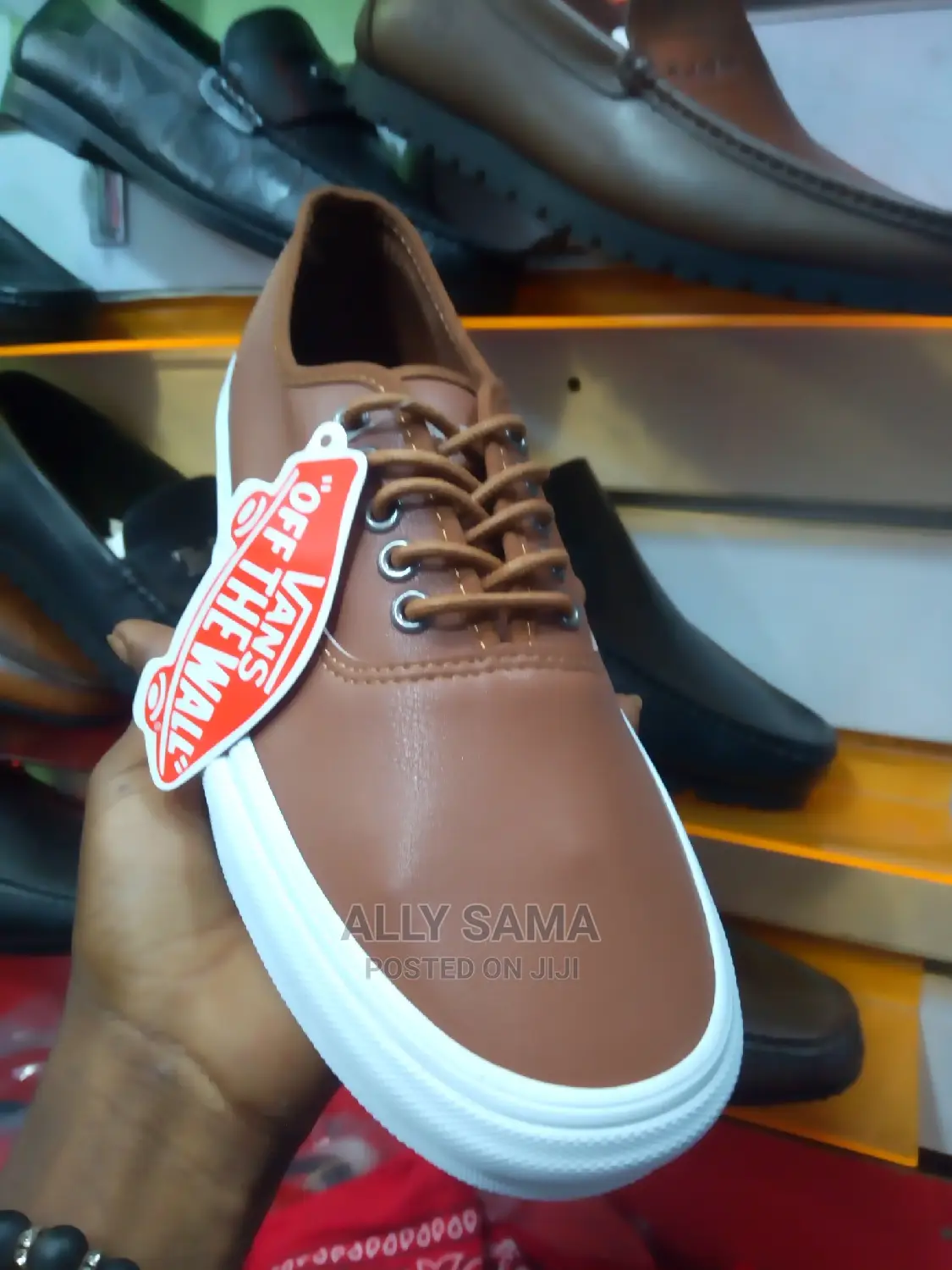 Men's Vans Brown Leather