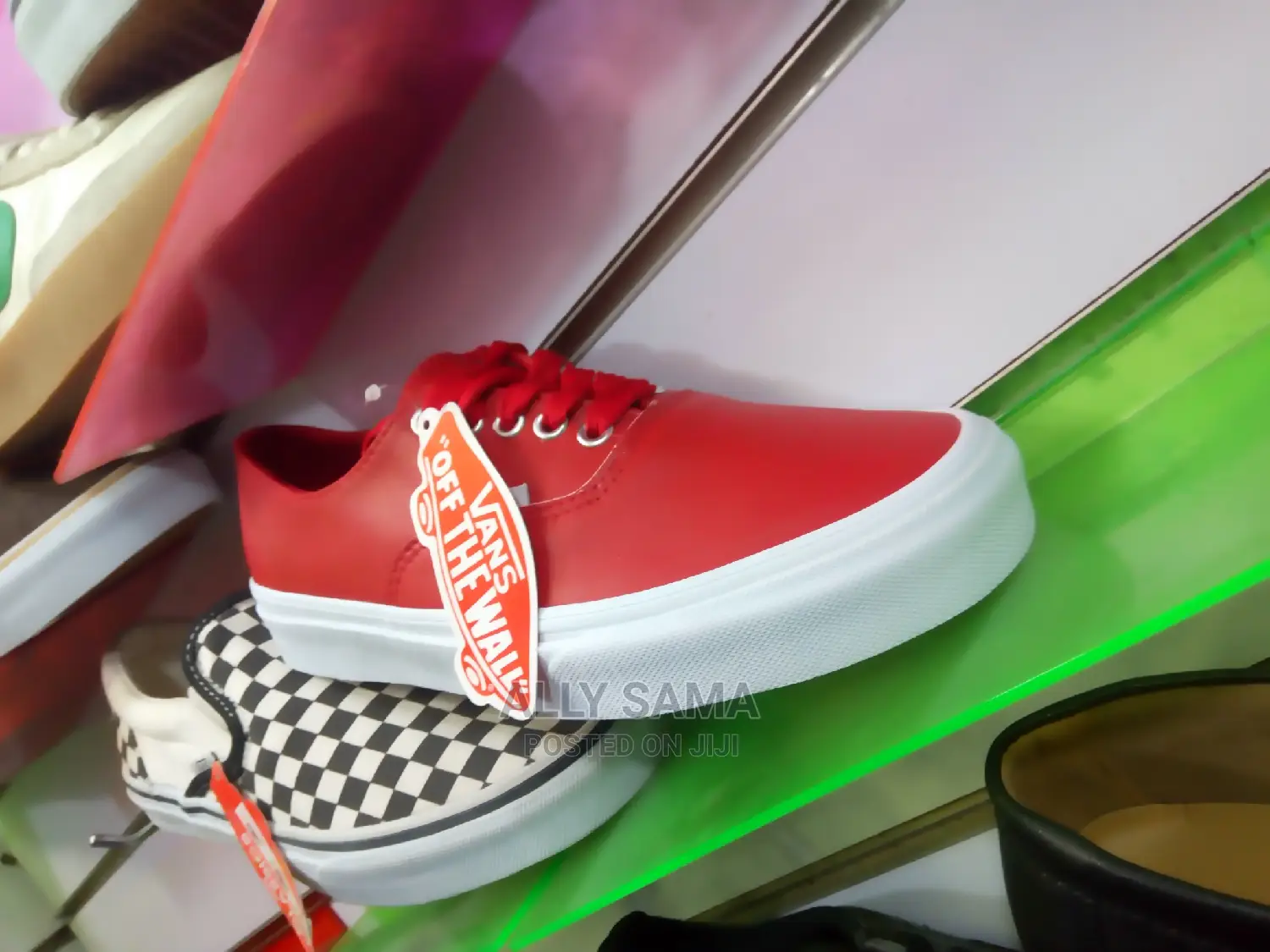 Vans Red Leather