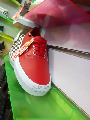 Vans Red Leather