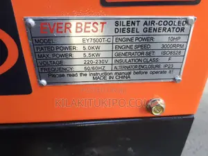 Ever Best Silent Air Cooled DIESEL Generator 5.5kw
