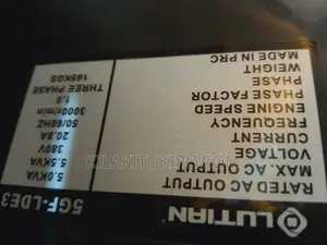 Lutian Silent Generator 5.5kva