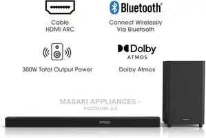 Hisense Hs312 3.1ch Soundbar 300 Watts Wireless Subwoofer