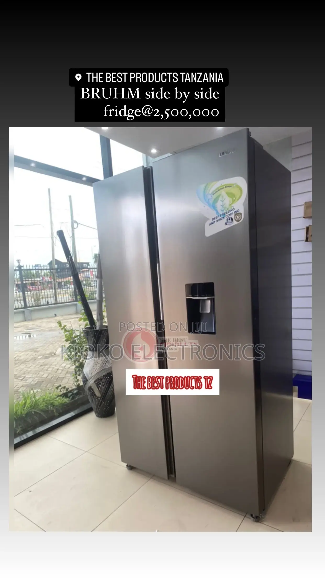 Bruhm Side by Side Fridge