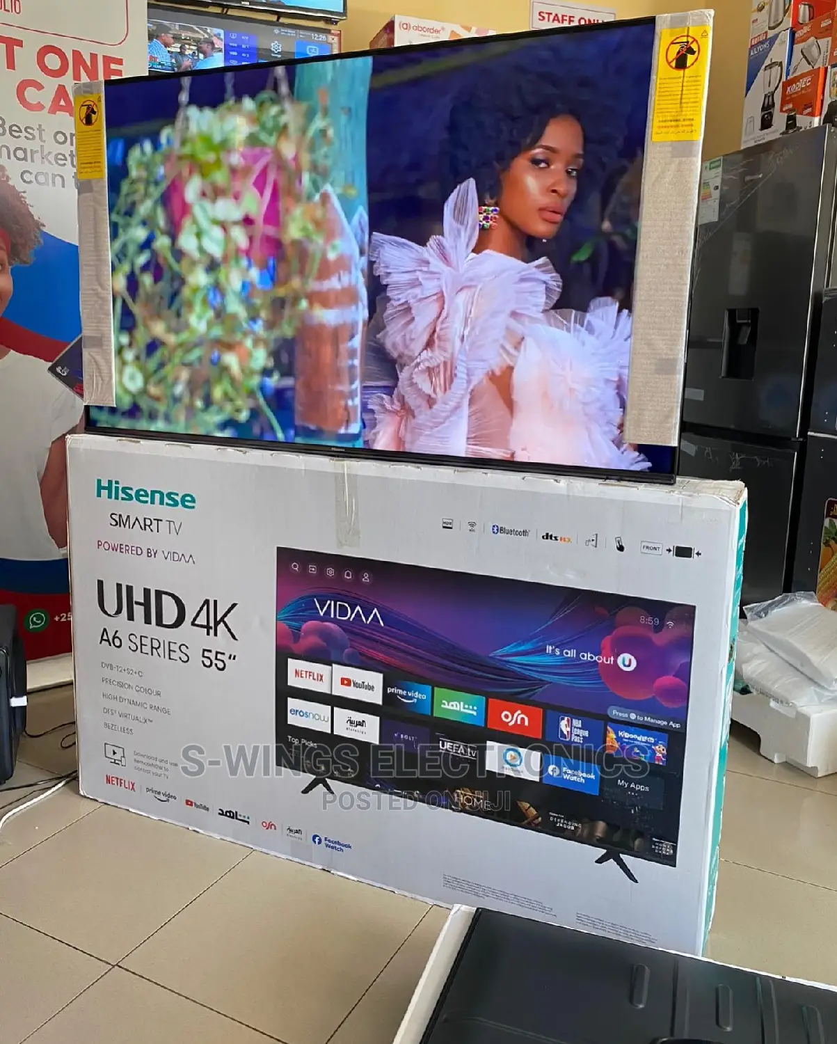 Hisense Smart TV INCH 55 in Ilala TV & DVD Equipment, SWings Electronics Kariakoo Jiji.co.tz