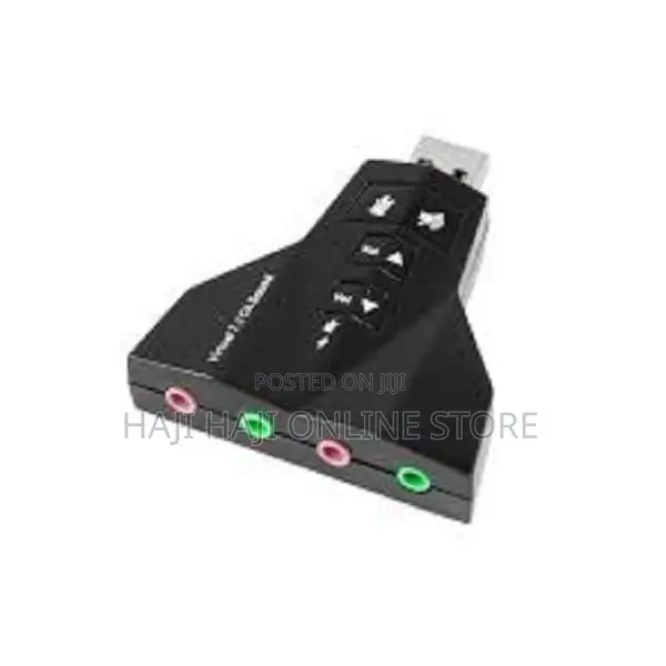 7.1 Channel USB External Sound Card Audio Adapter With Mic