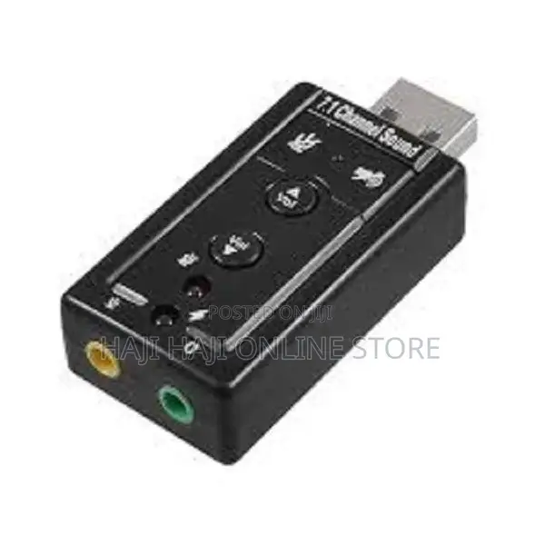 7.1 Channel USB External Sound Card Audio Adapter With Mic