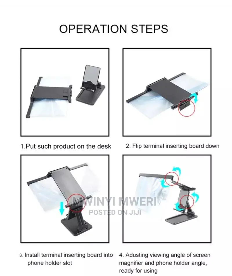 12 Inch 2in1 Mobile Phone 3D Screen Amplifier