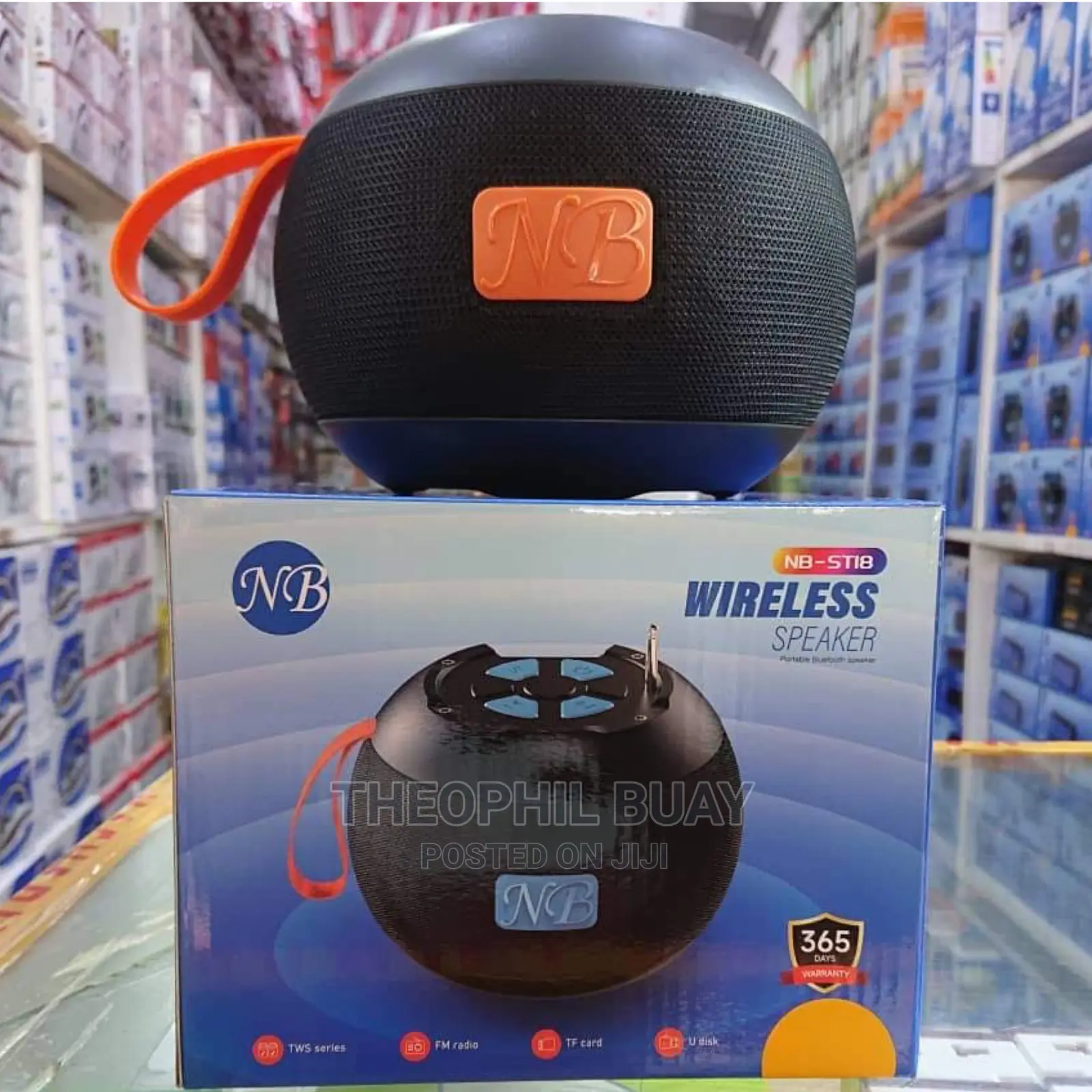 Wireless Speakers Round Mziki Mnene