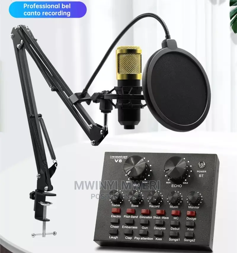 Condenser Microphone Bundle, HDSNH BM-800 Mic Kit