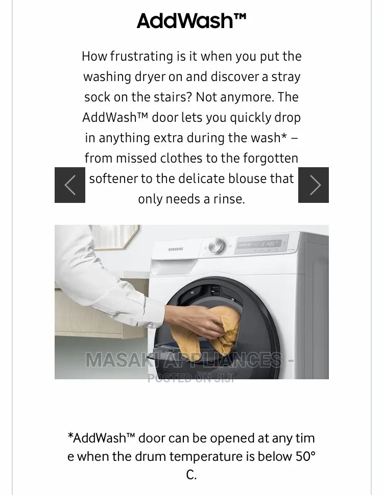 SAMSUNG Washer Dryer WD10T654 10kg 6kg Washing Machine Alexa