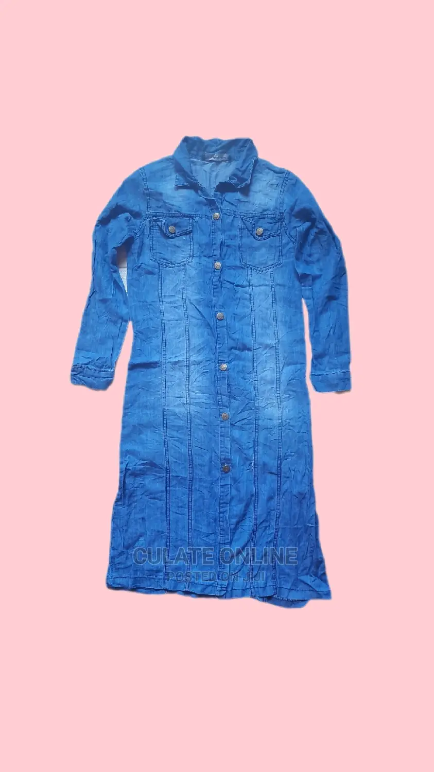 Long Thrift Denim Dresses