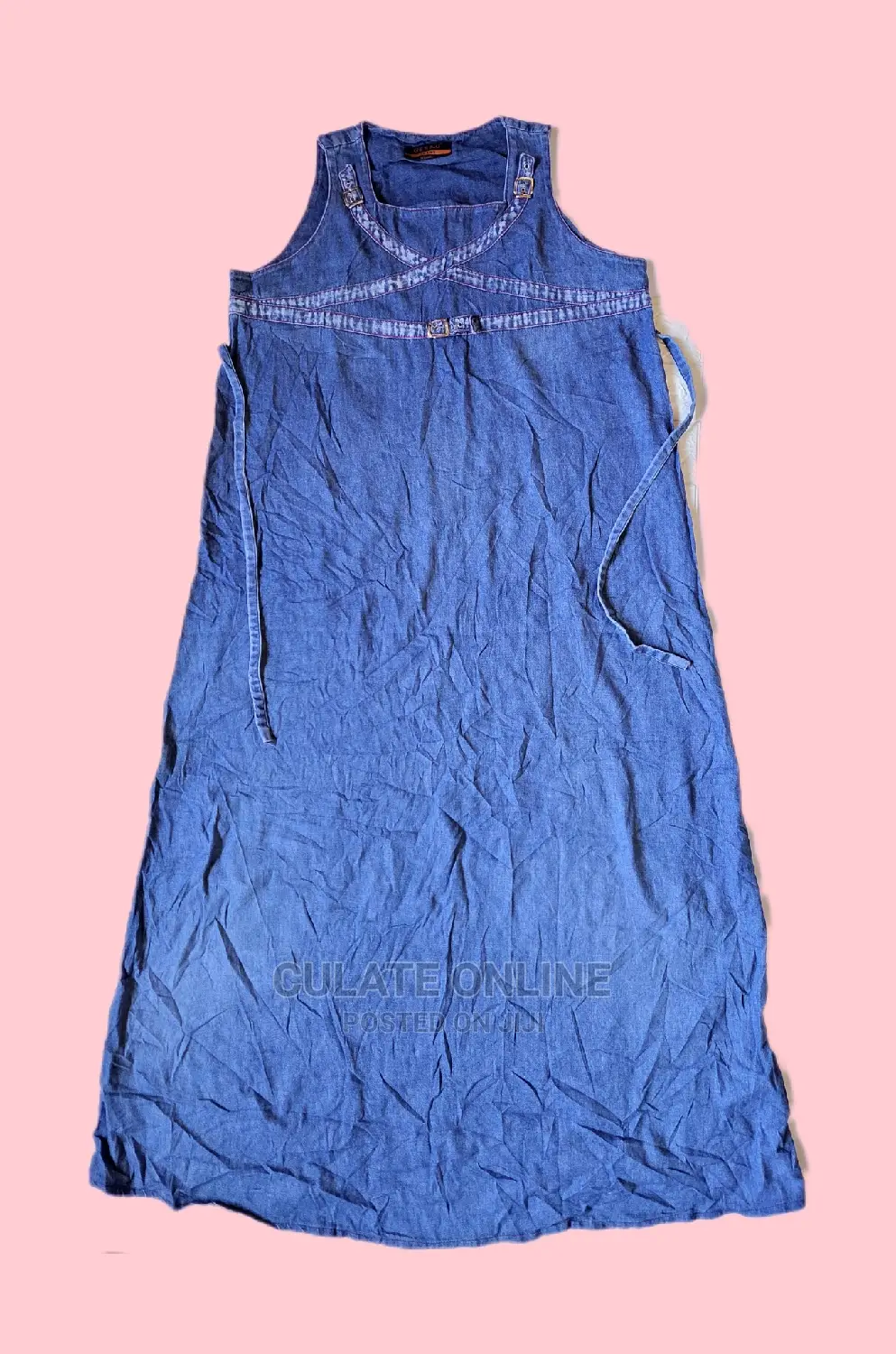 Long Thrift Denim Dresses