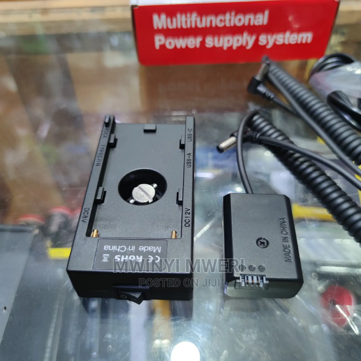 Battery Adapter Mount Plate Power Supply NP-F970 to NP-FW50
