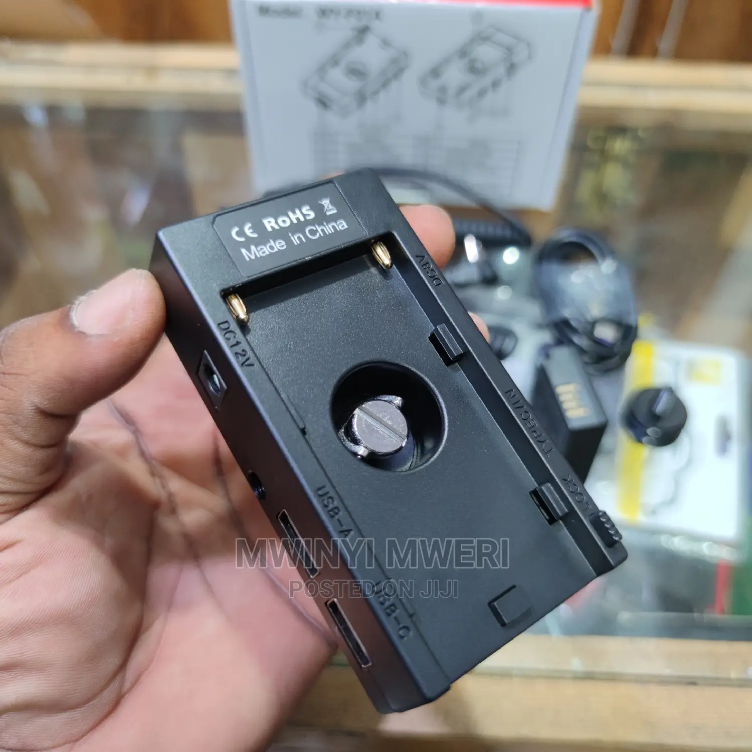 Dummy Battery Mount Plate Power Supply NP-F970 to LP-E17