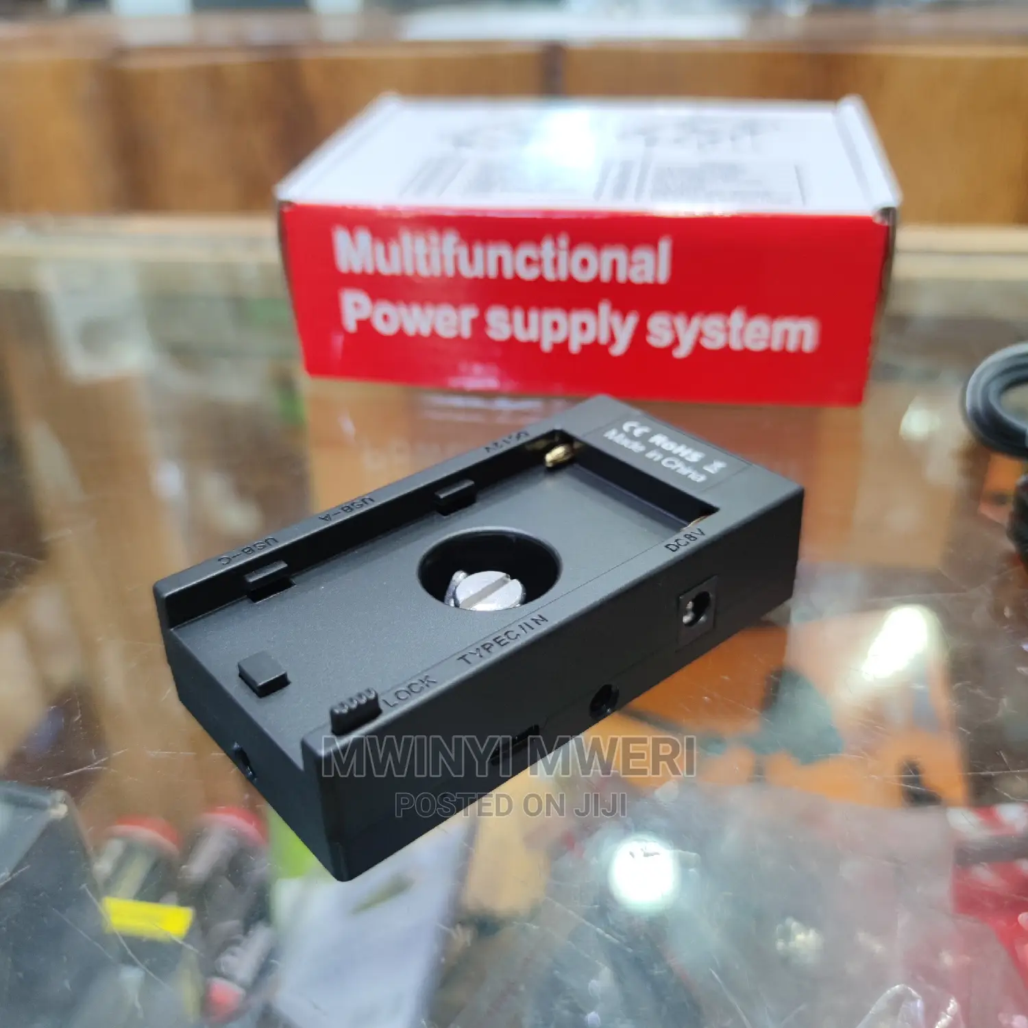 Battery Adapter Mount Plate Power Supply NP-F970 to LP-E12