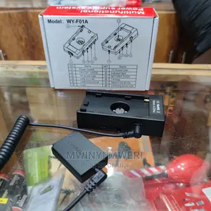 Battery Adapter Mount Plate Power Supply NP-F970 to LP-E12