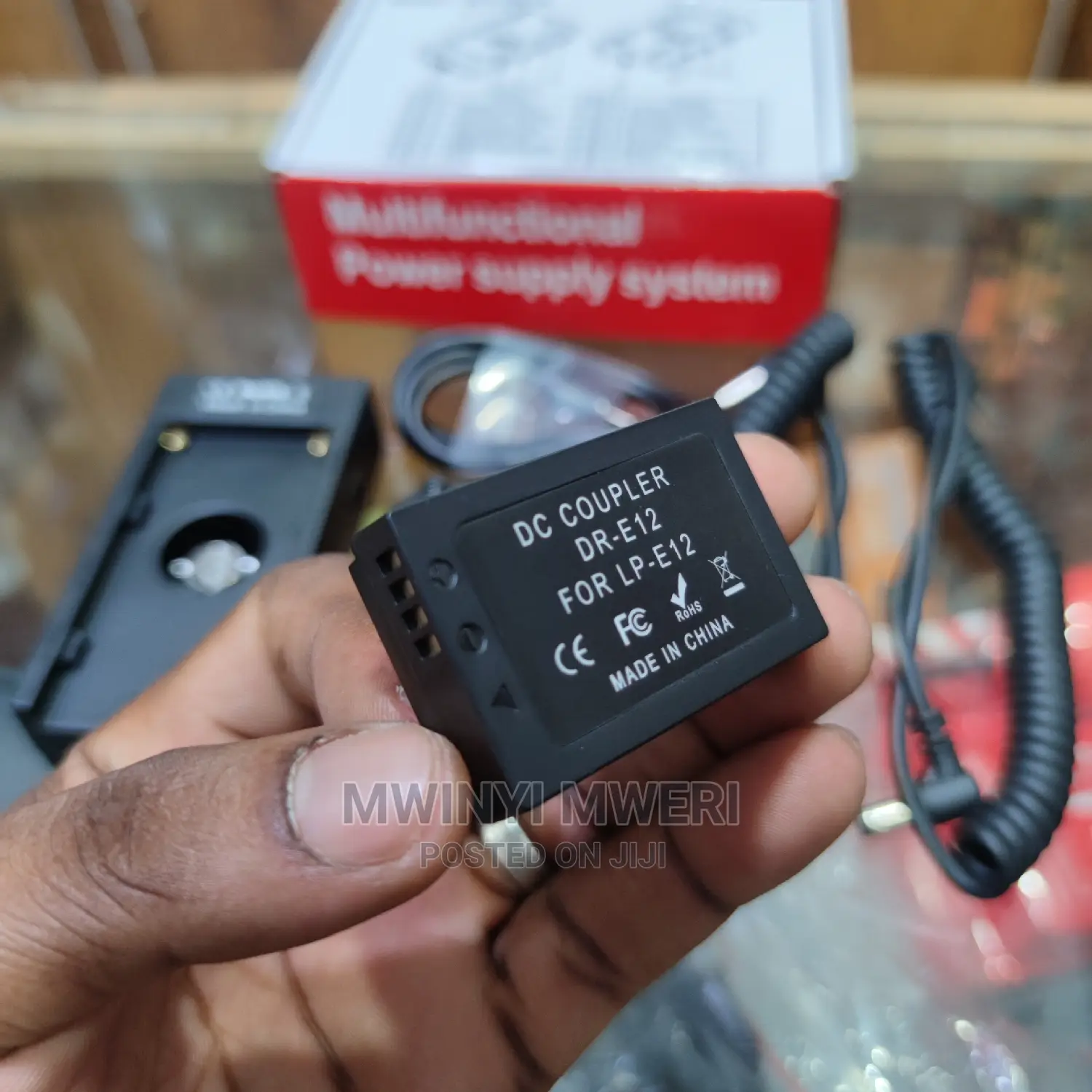 Battery Adapter Mount Plate Power Supply NP-F970 to LP-E12