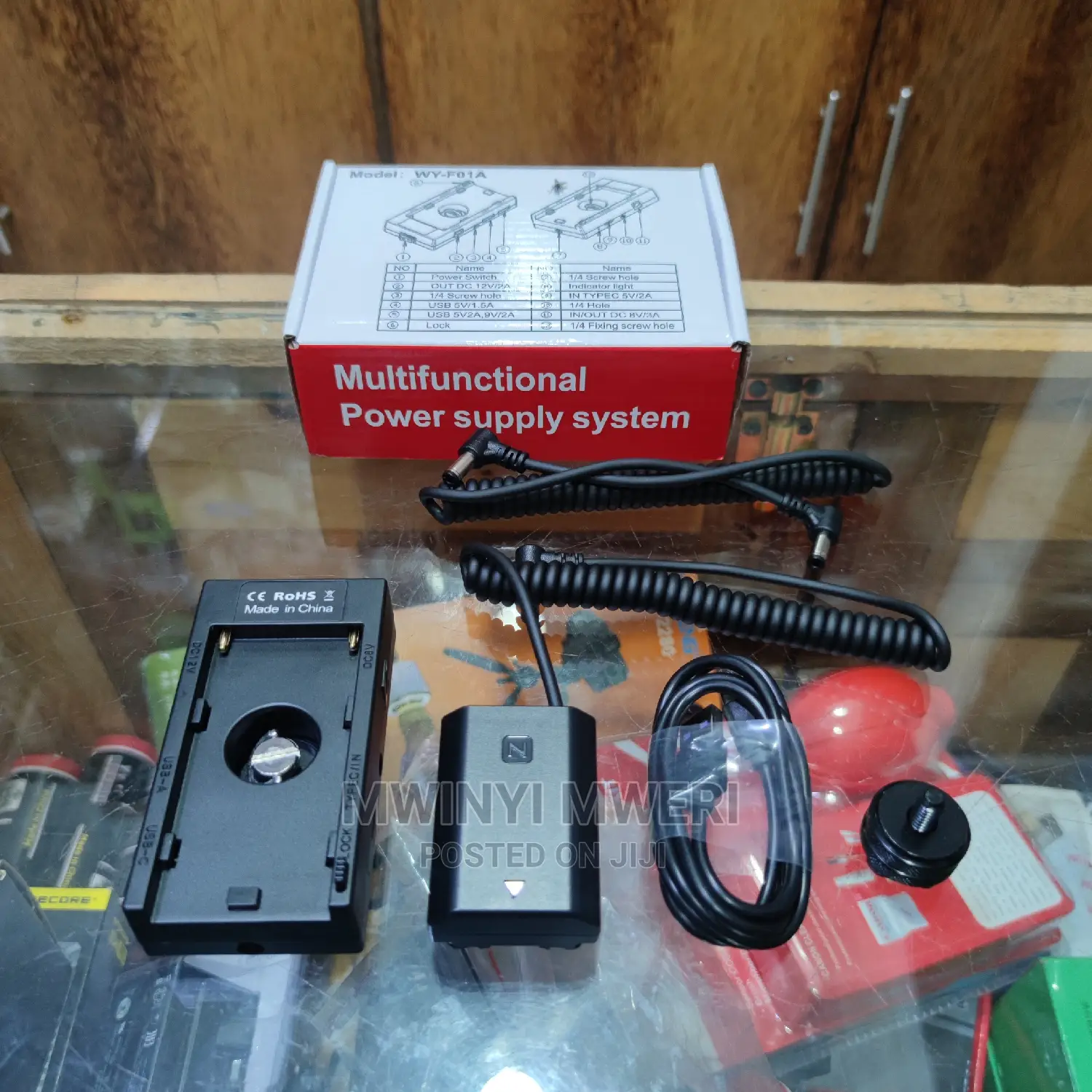 Battery Adapter Mount Plate Power Supply NP-F970 to NP-FZ100