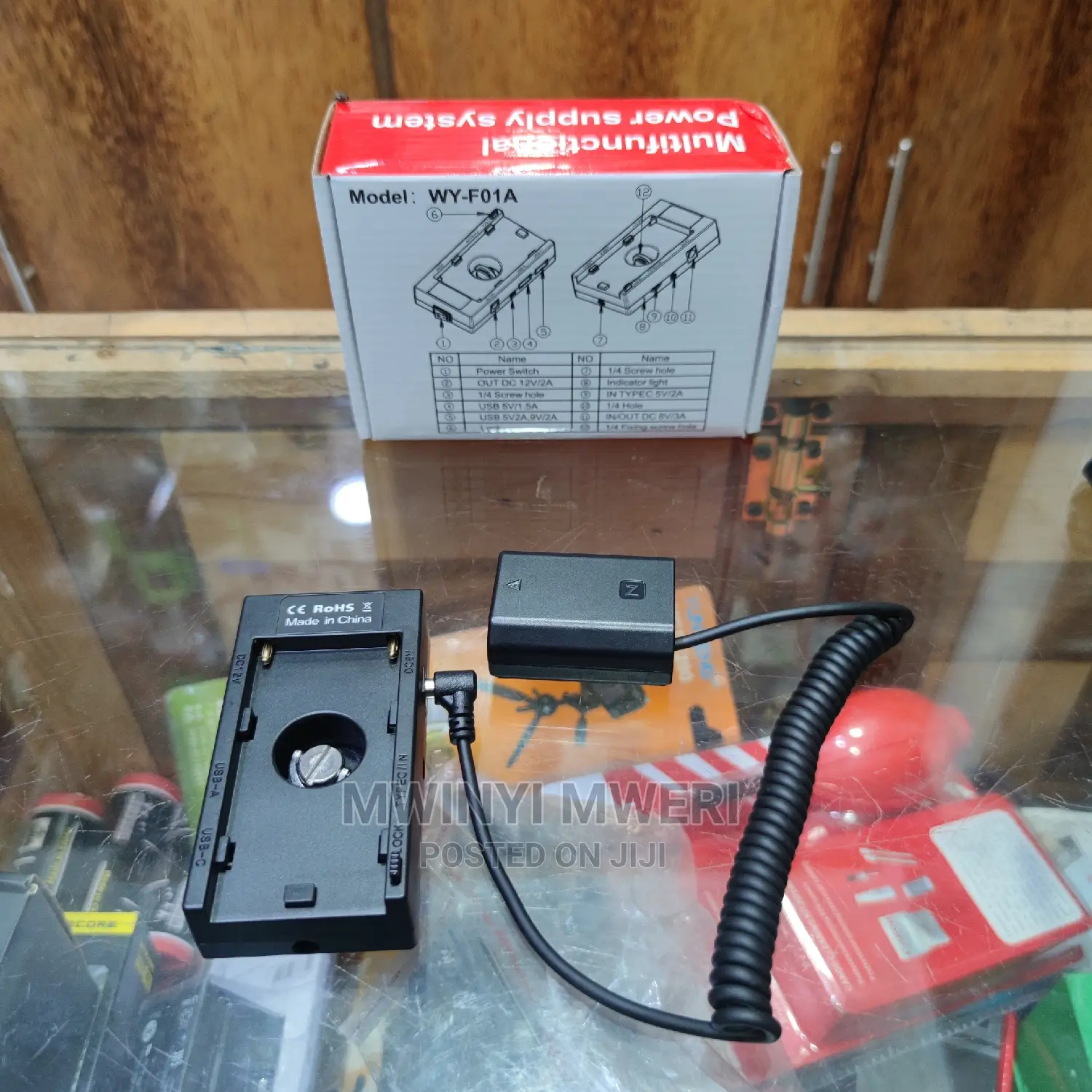 Battery Adapter Mount Plate Power Supply NP-F970 to NP-FZ100