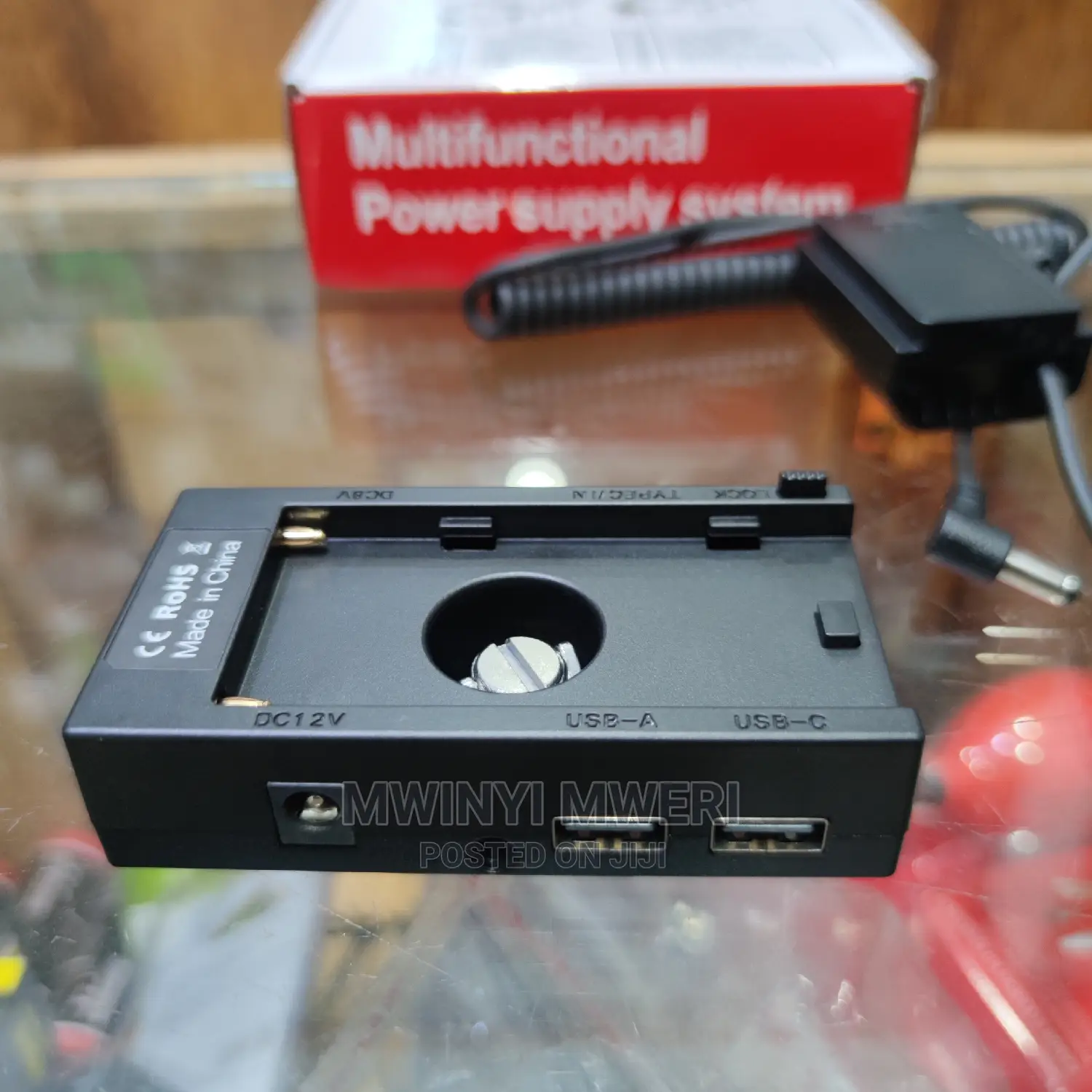 Battery Adapter Mount Plate Power Supply NP-F970 to NP-FZ100