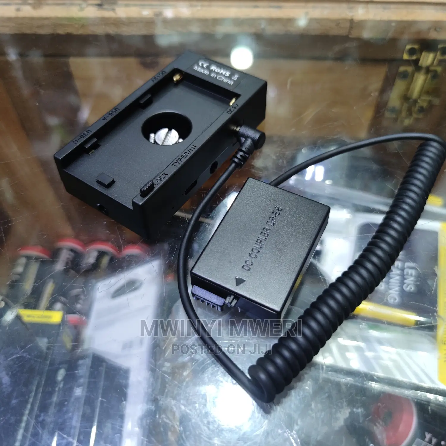LP-E8 Dummy Battery DR-E8 With NP-F970 Plate for Canon