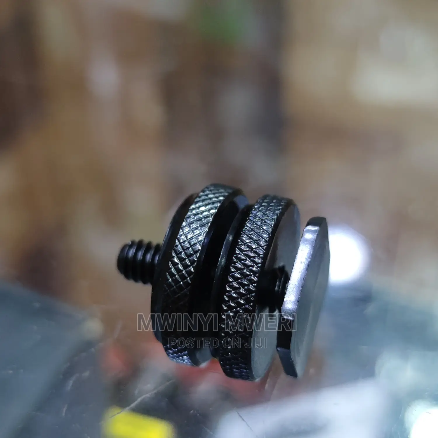 1/4 Hot Shoe Mount Phone Holder Dual Nut Cold Shoe Adapter