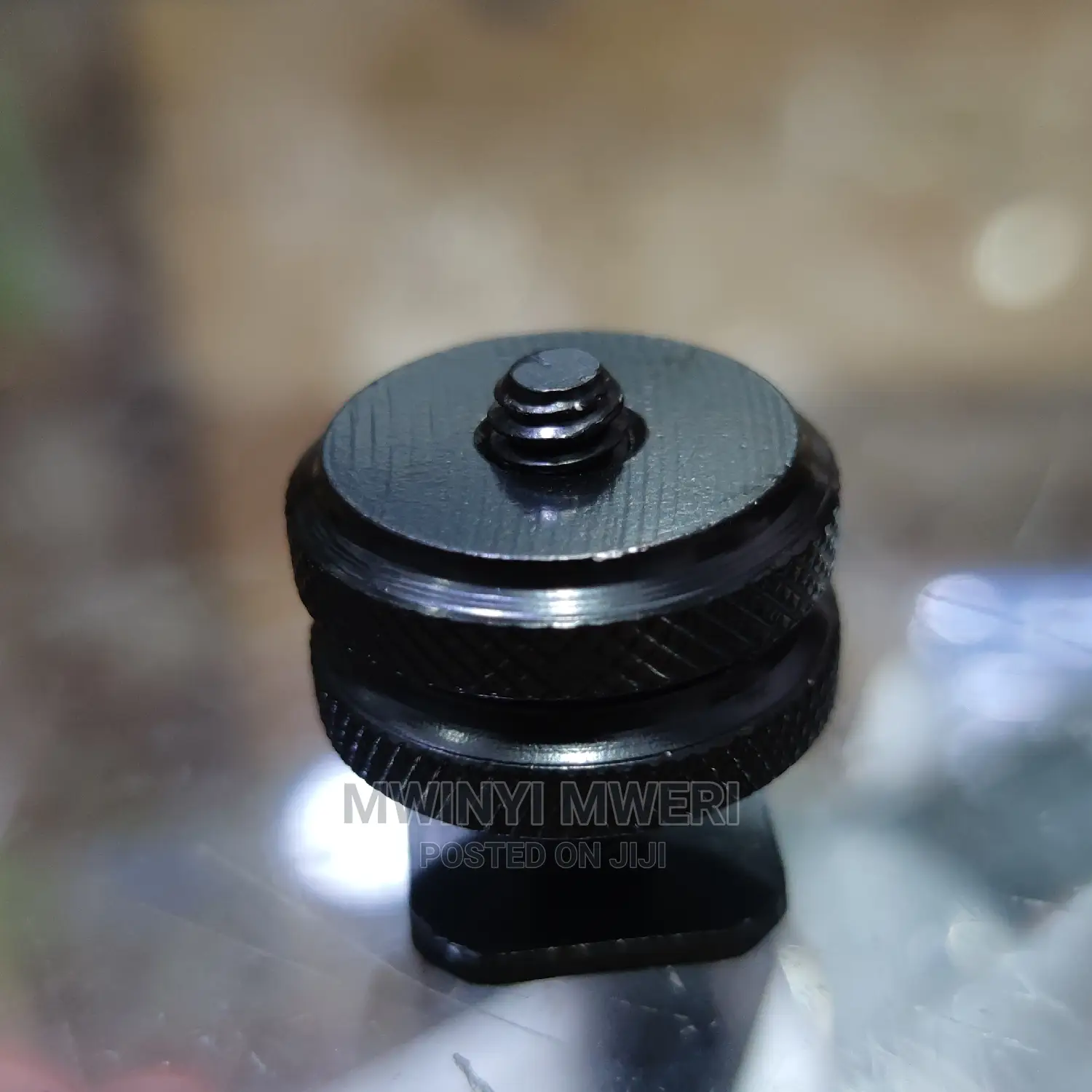 1/4 Hot Shoe Mount Phone Holder Dual Nut Cold Shoe Adapter