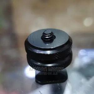 1/4 Hot Shoe Mount Phone Holder Dual Nut Cold Shoe Adapter