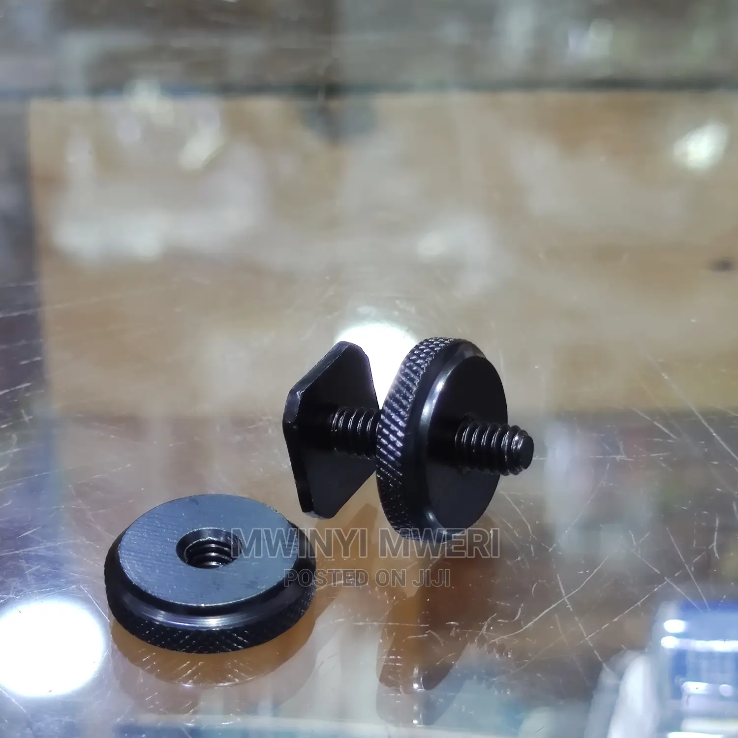 1/4 Hot Shoe Mount Phone Holder Dual Nut Cold Shoe Adapter