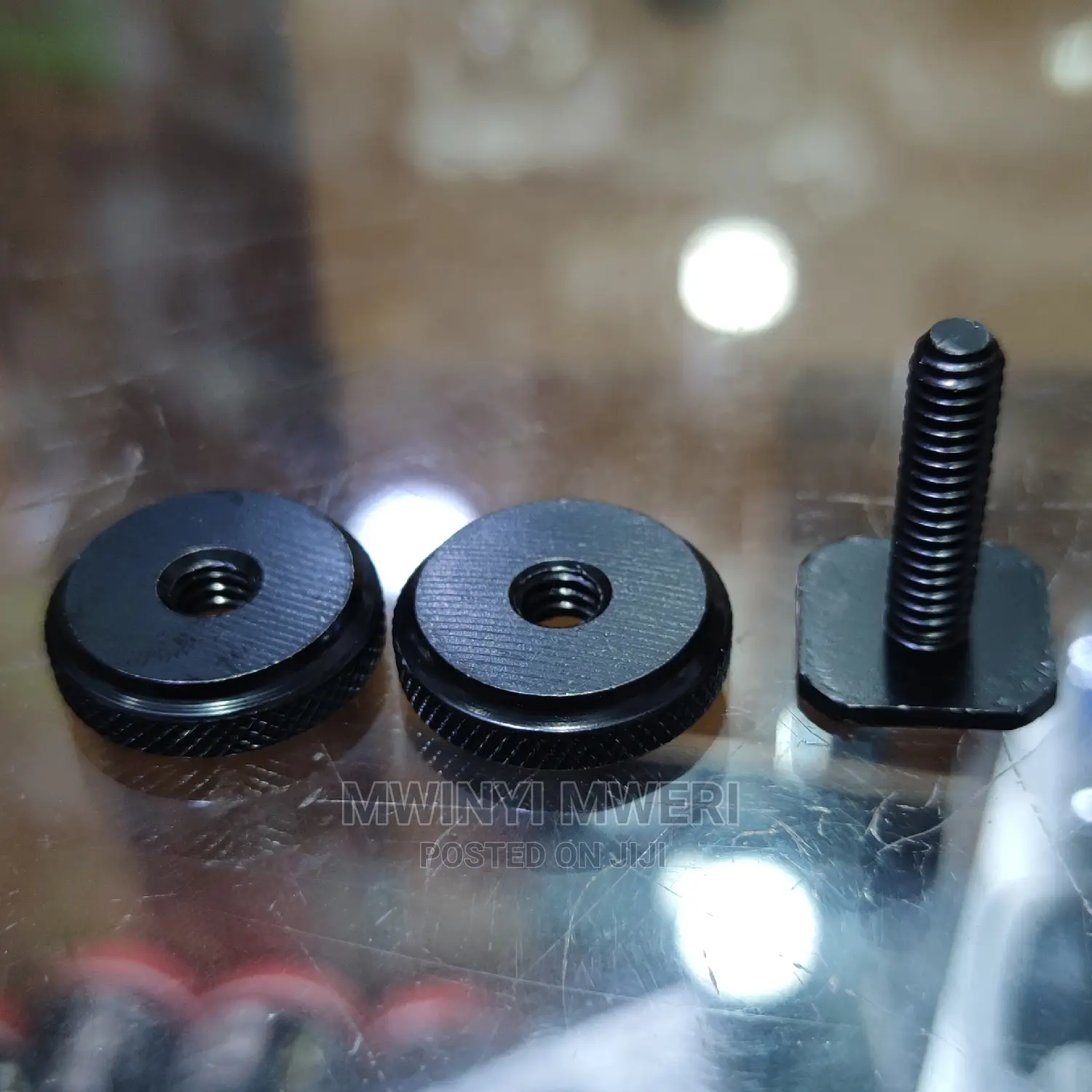 1/4 Hot Shoe Mount Phone Holder Dual Nut Cold Shoe Adapter