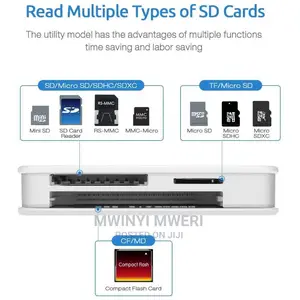 PISEN 3-In-1 Card Reader for SD/CF/TF Cards USB 3.0 High