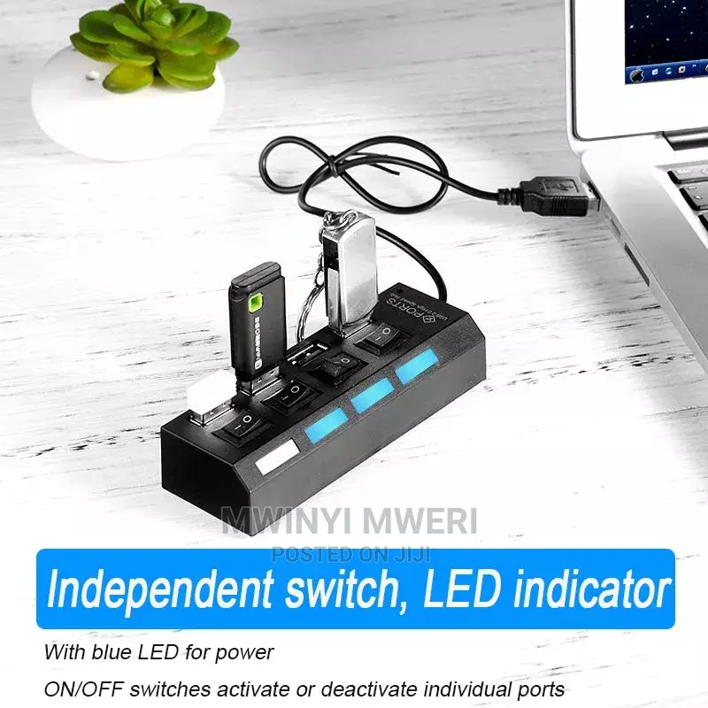 PORTS Switch Extension Hub 7-Port USB2.0 Hub