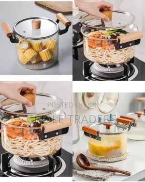 Heat Resistant Glass Cooking Pot
