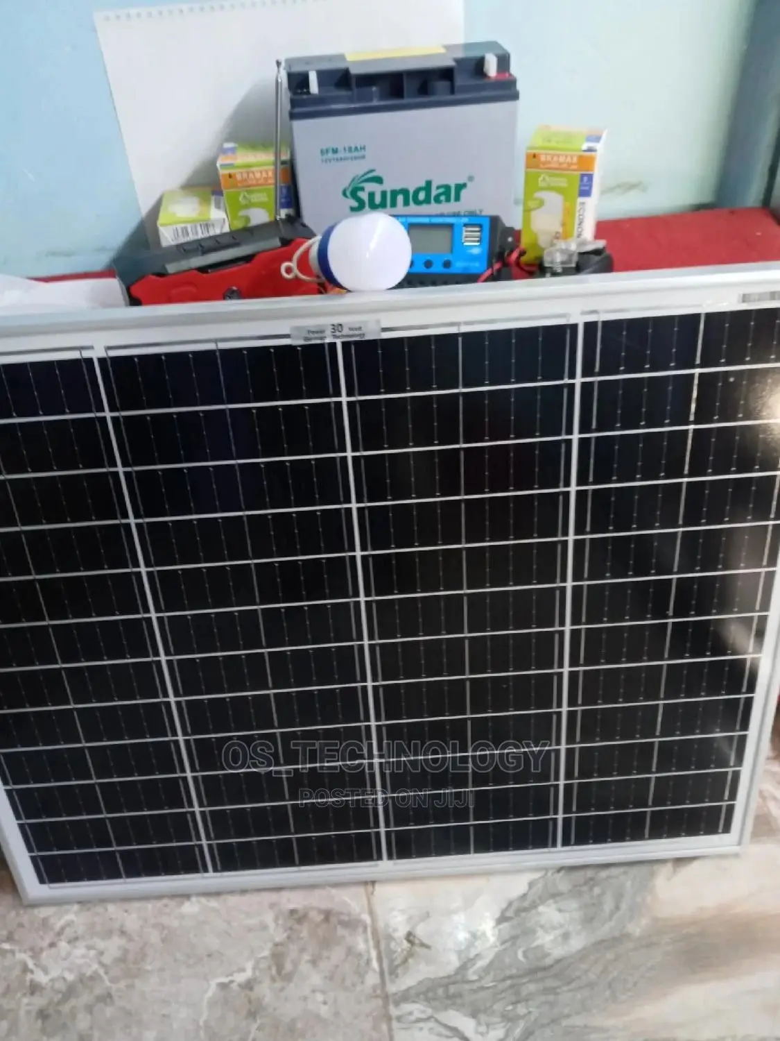 Solar 30W Betri 18ah,Taa 4pcs, Controla 10ah,Bluetooth Radio