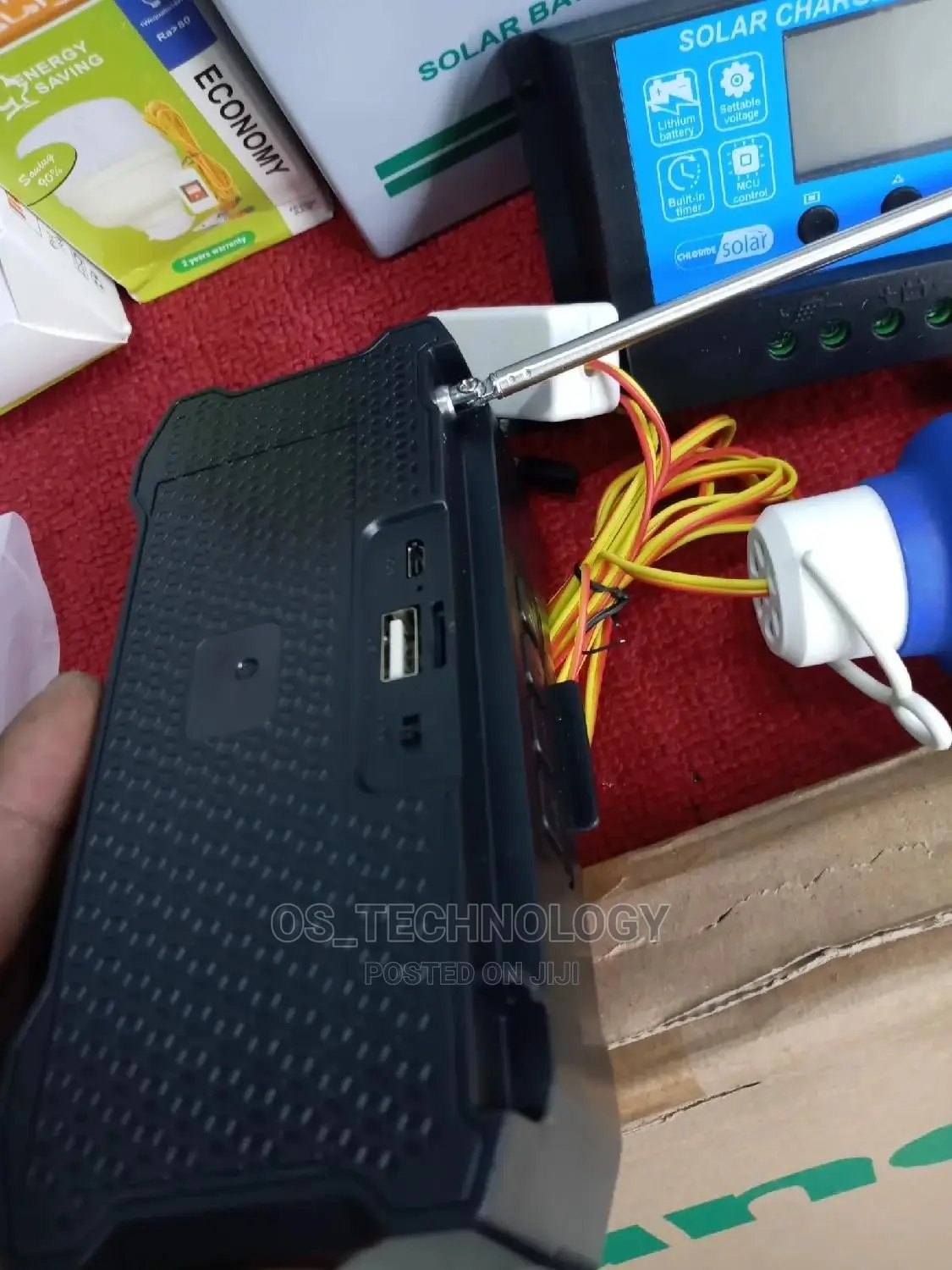 Solar 30W Betri 18ah,Taa 4pcs, Controla 10ah,Bluetooth Radio