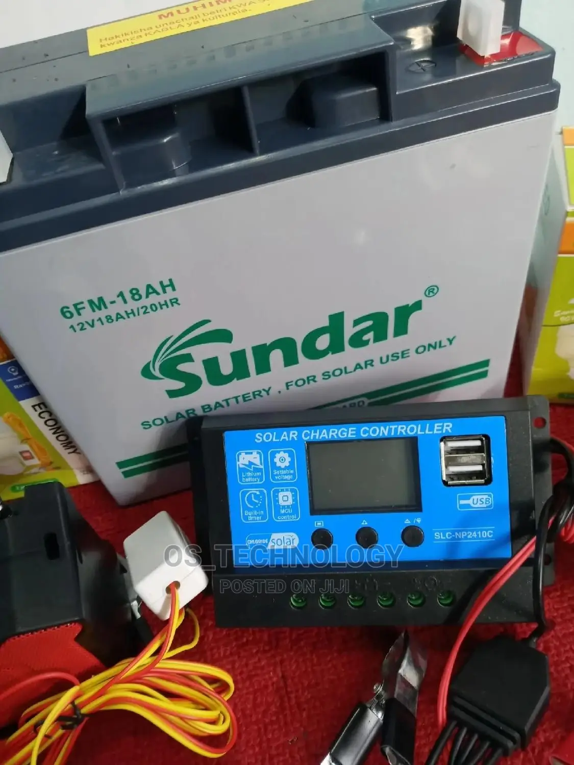 Solar 30W Betri 18ah,Taa 4pcs, Controla 10ah,Bluetooth Radio