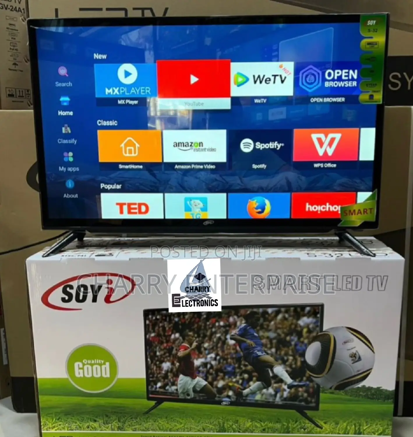 Soyi Smart With Wi-Fi HD Tv32 Inch