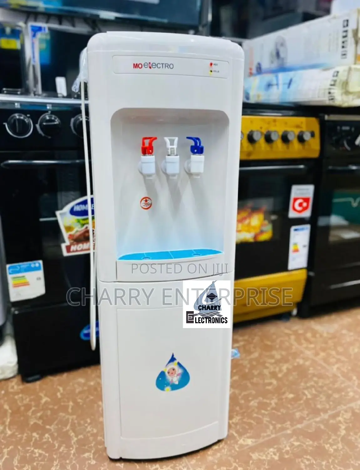 Mo ELECTRO Water Dispenser With Fridge 3 Taps