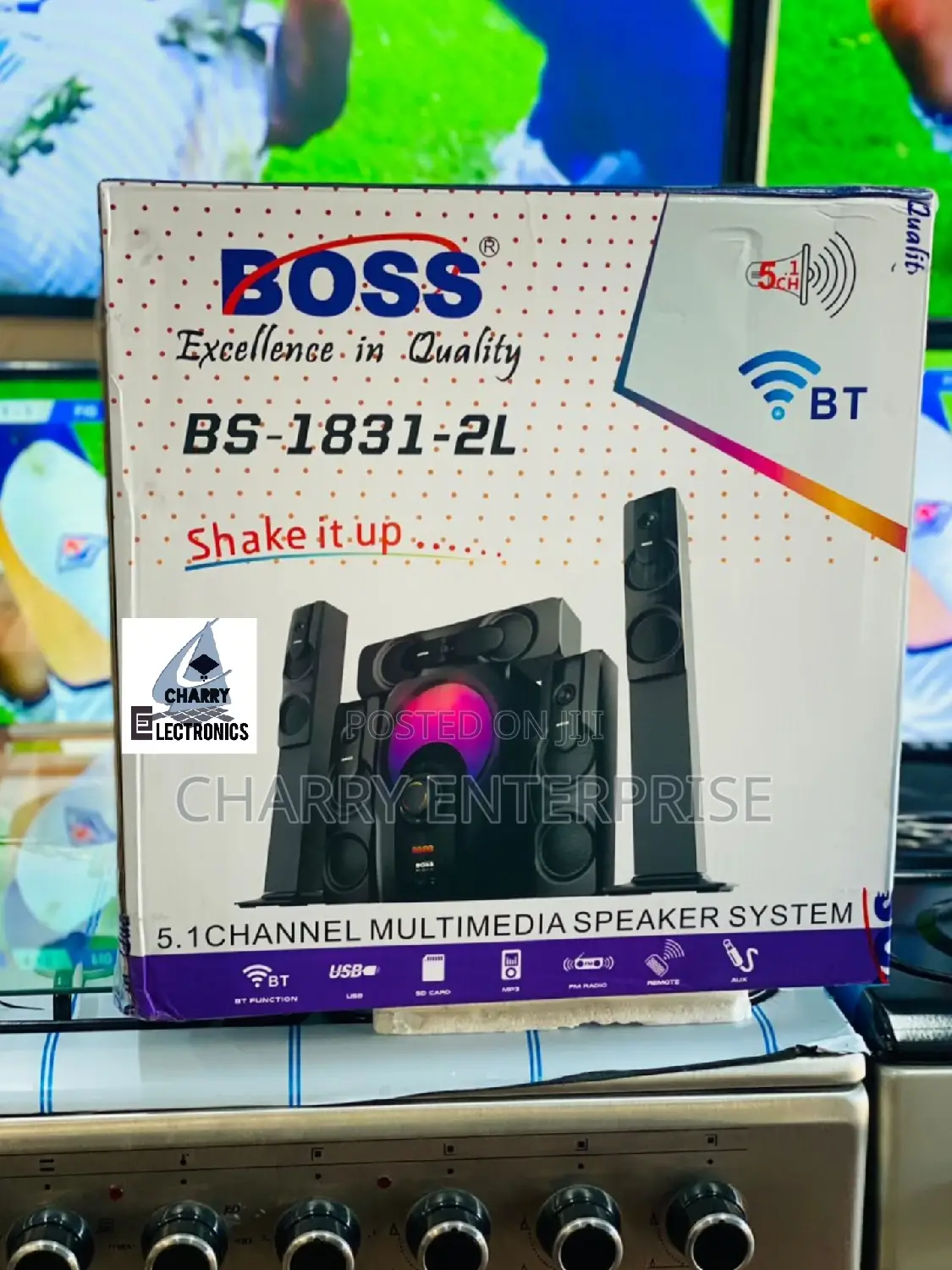 BOSS Subwooferbs-1831-2l5.1 Channel20w5 Speakers