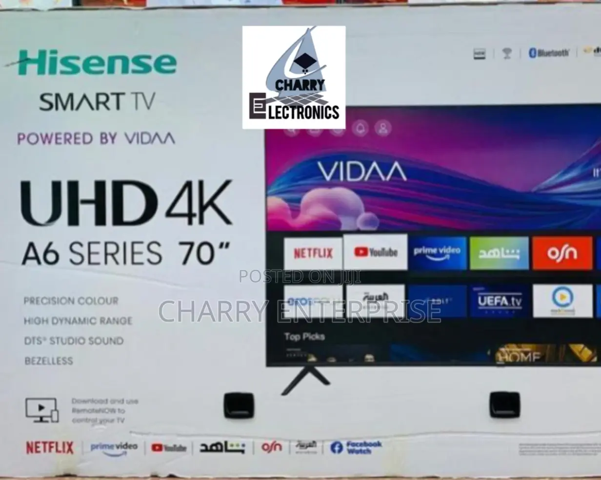 Hisense Smart Uhd Bezelless Vidaa70 InchA6 Series