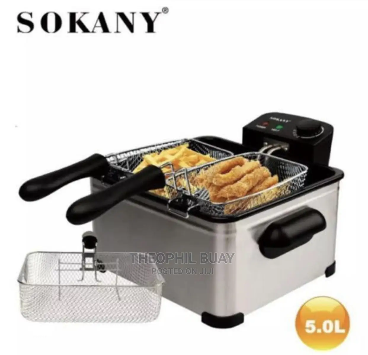 Sokany 5.0L Amazing Deep Fryer