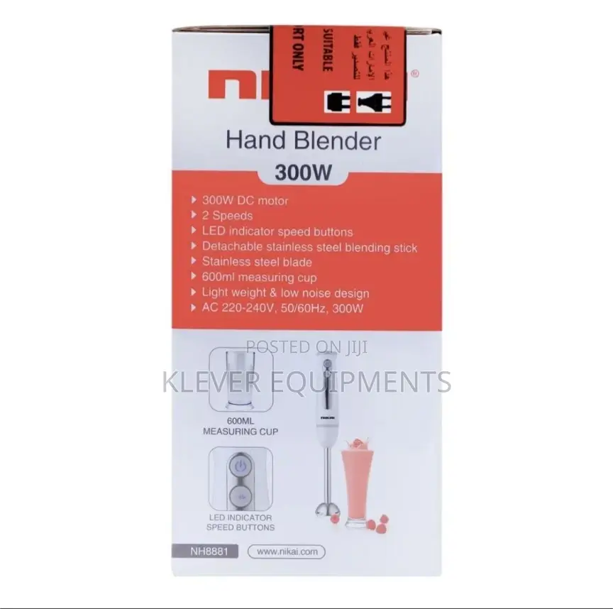 Nikai Hand Blender With Jar