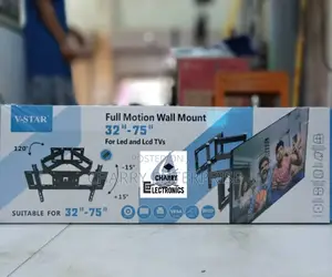 ORIGINAL v-Star FULL Motion Tv Wall Mount /Stand 32"-75"