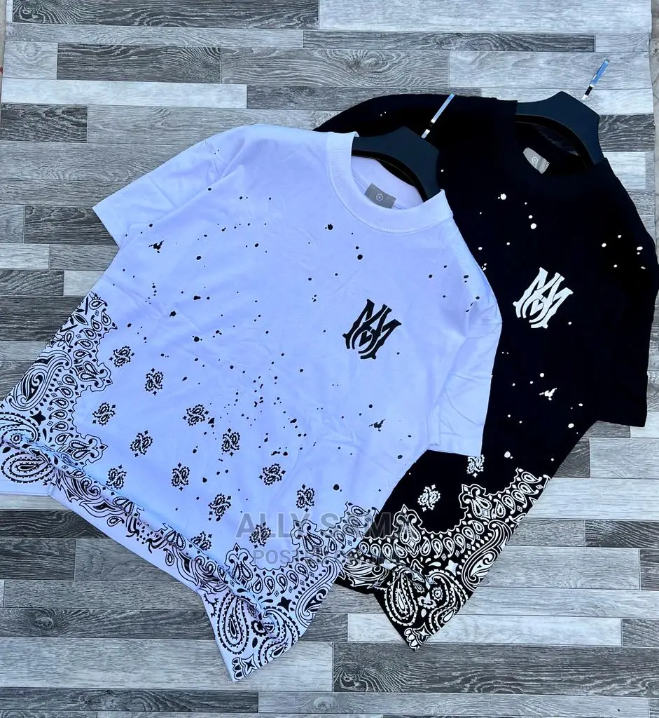 Men's T-Shirt Black White