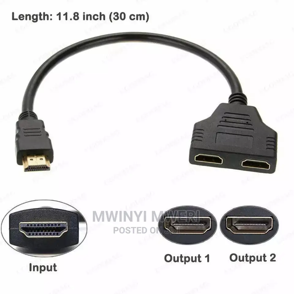 HD 1080P V1.4 2 Dual Port Y Splitter