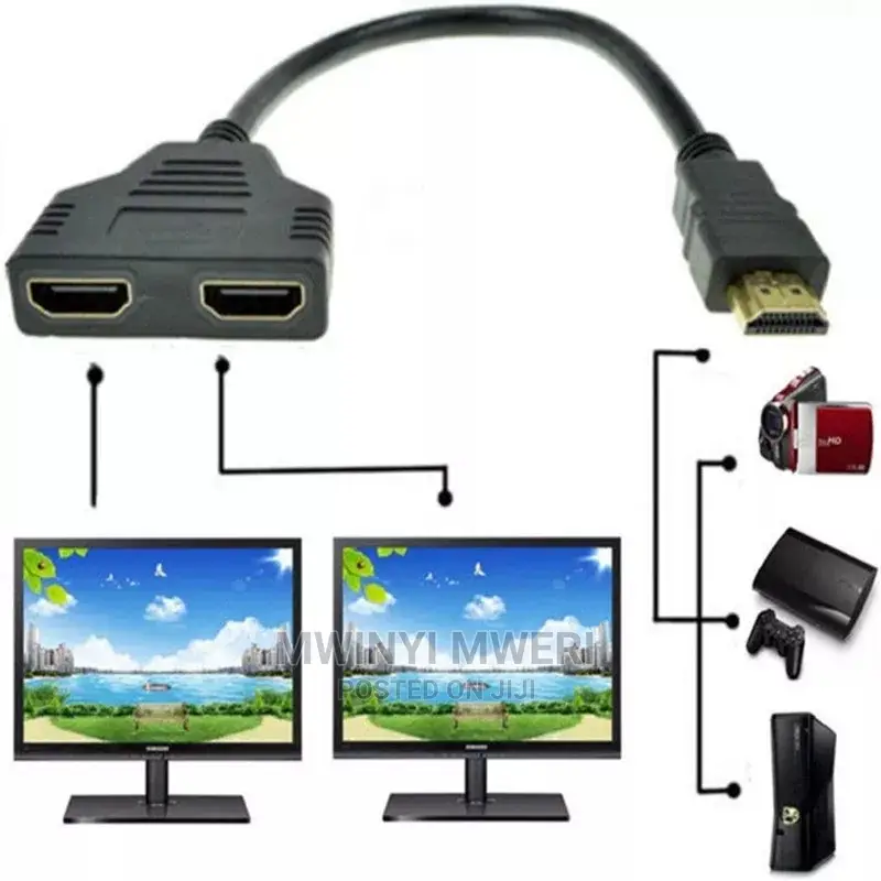 HD 1080P V1.4 2 Dual Port Y Splitter